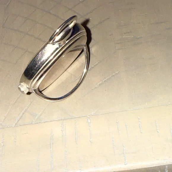 Silver and Blue Pocket Watch - Picture 4 of 8